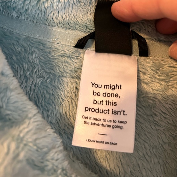 The North Face Women’s Osito Jacket fleece full zip in green slate moss 3x - Picture 9 of 13